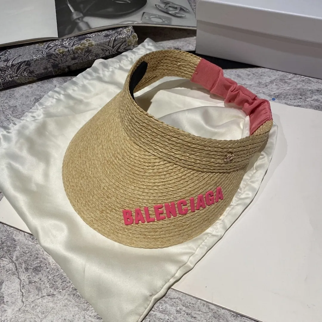 巴黎世家 褶皱发带空顶帽