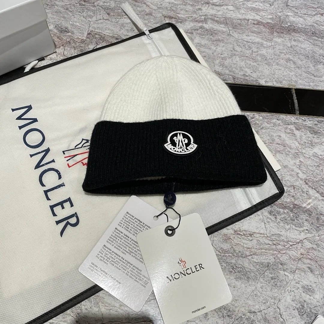MONCLER 羊绒针织帽