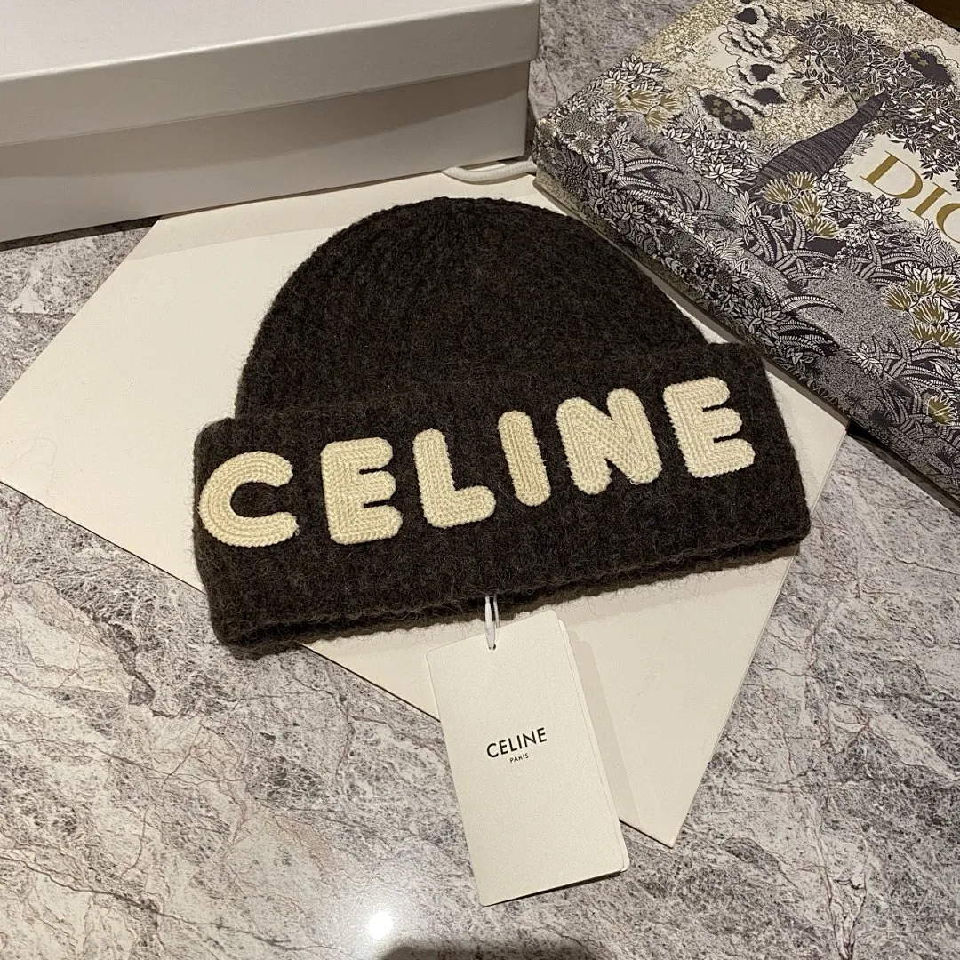 Celine 羊毛针织帽