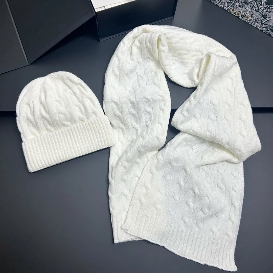 净版 日系麻花纹帽子+围巾套装❤️