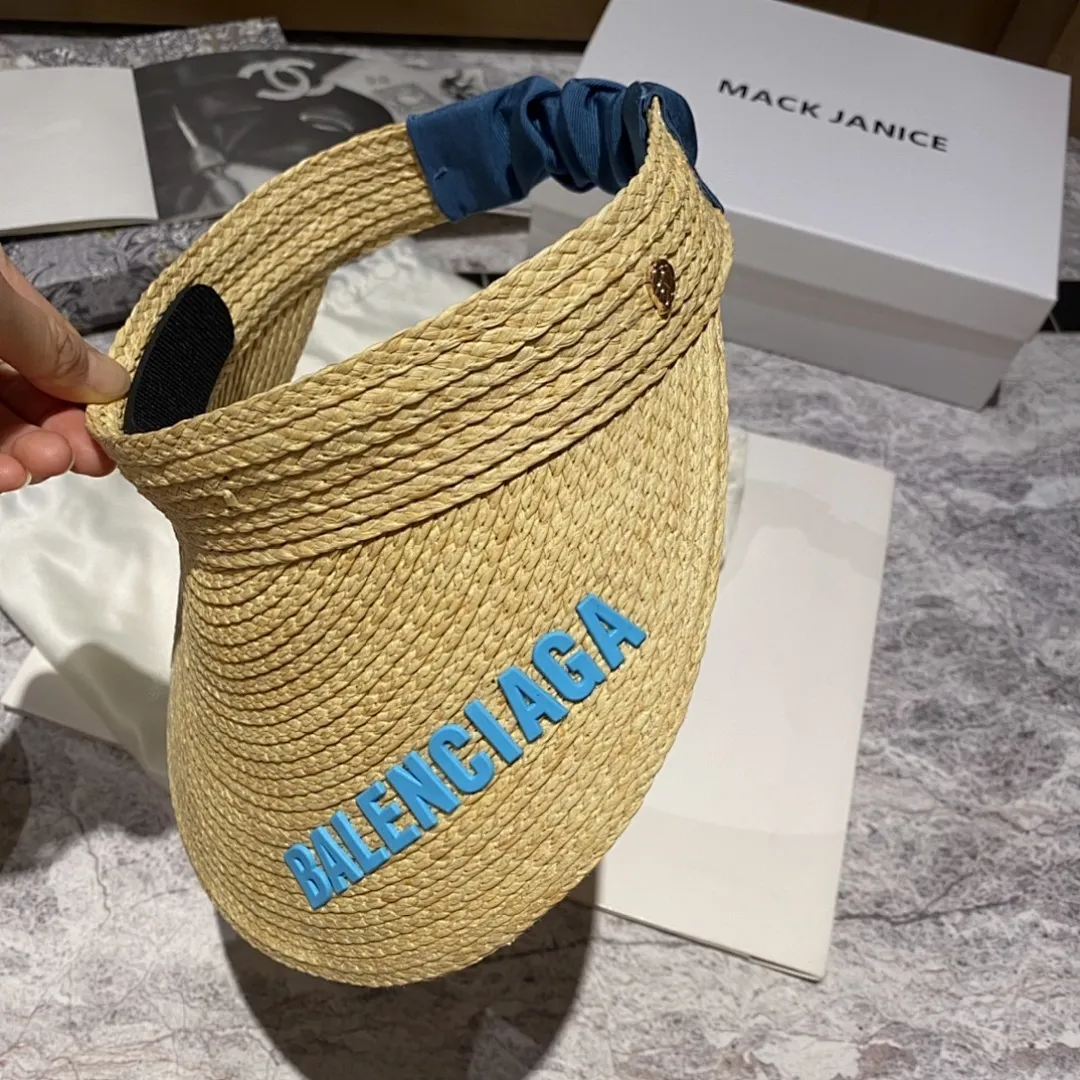 巴黎世家 褶皱发带空顶帽