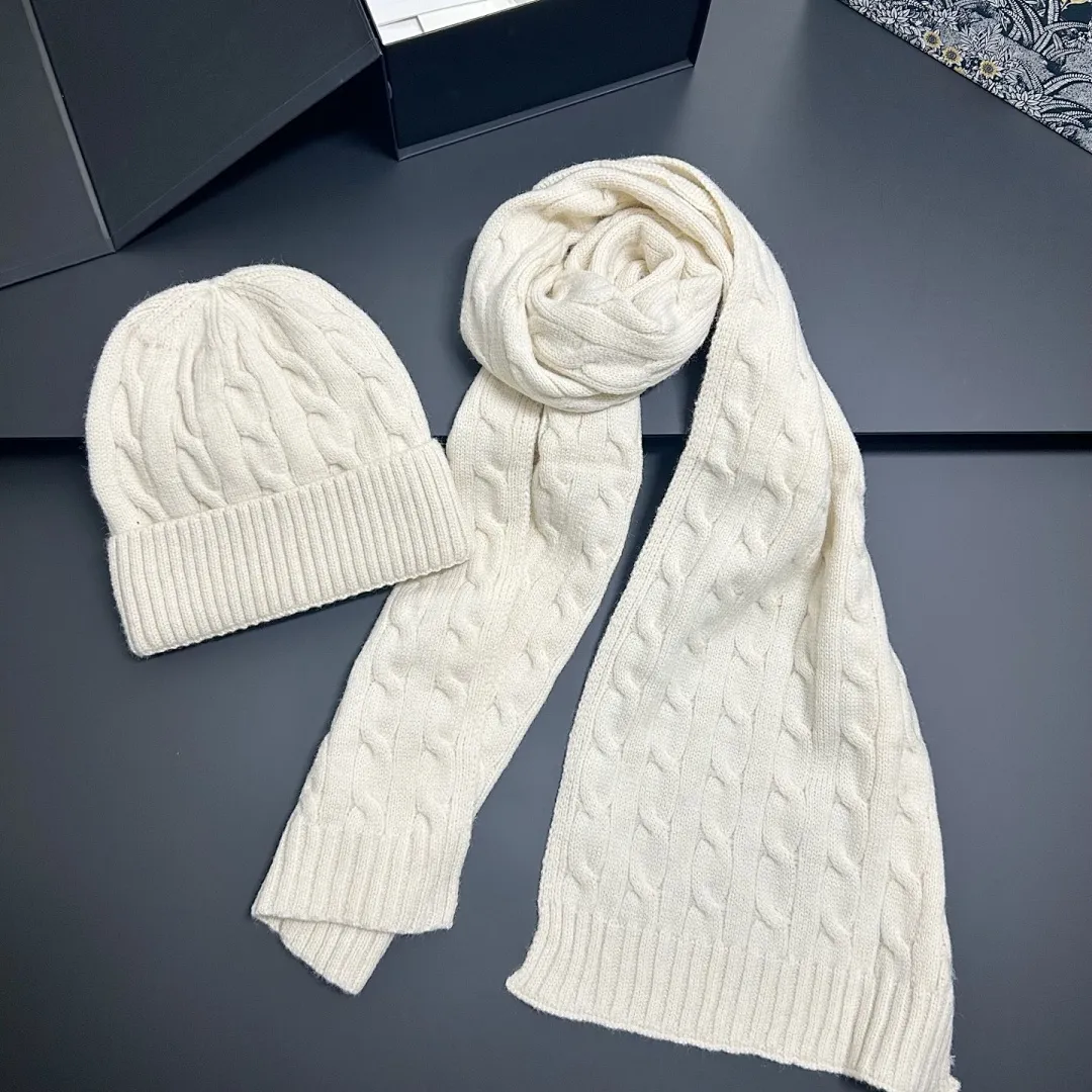 净版 日系麻花纹帽子+围巾套装❤️