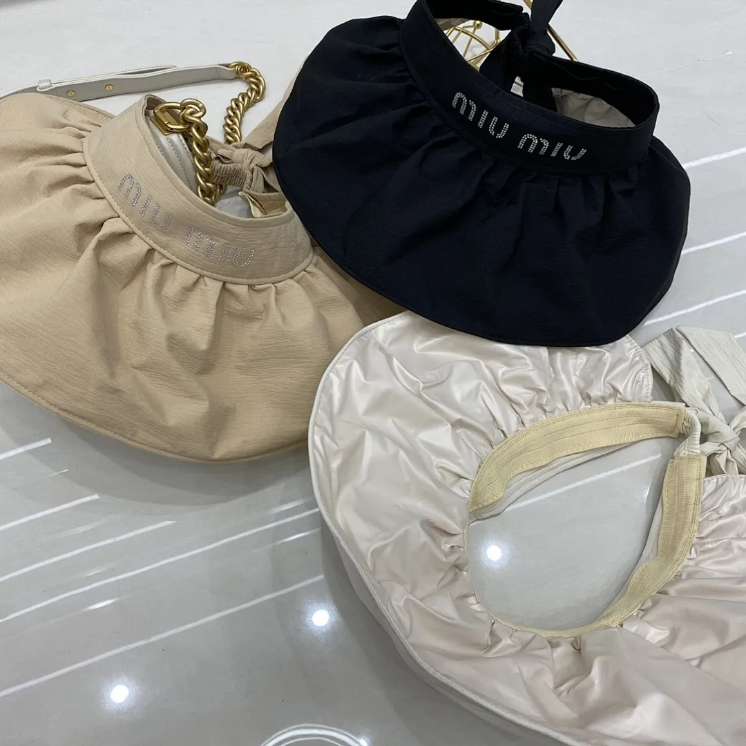 缪缪 防晒大檐空顶帽