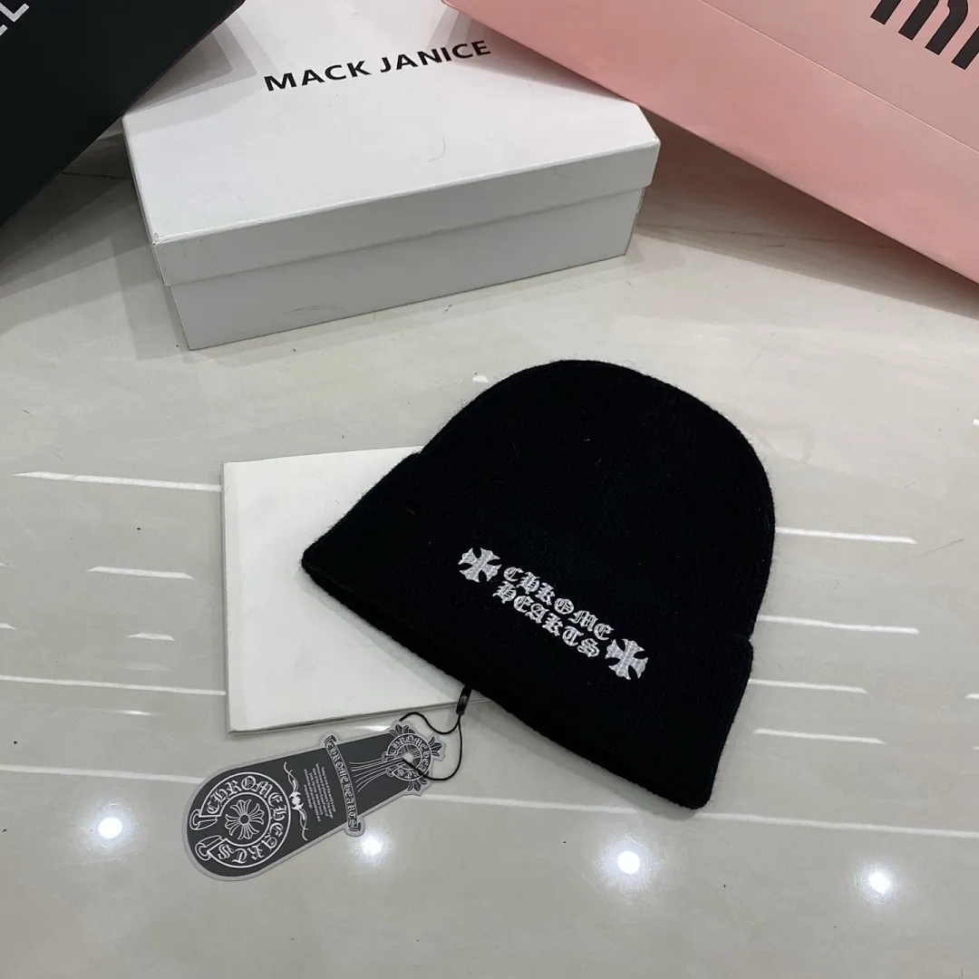 克罗心 羊绒针织帽