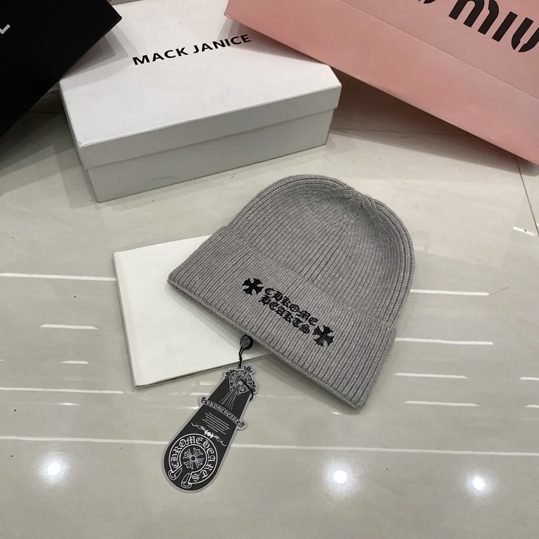 克罗心 羊绒针织帽