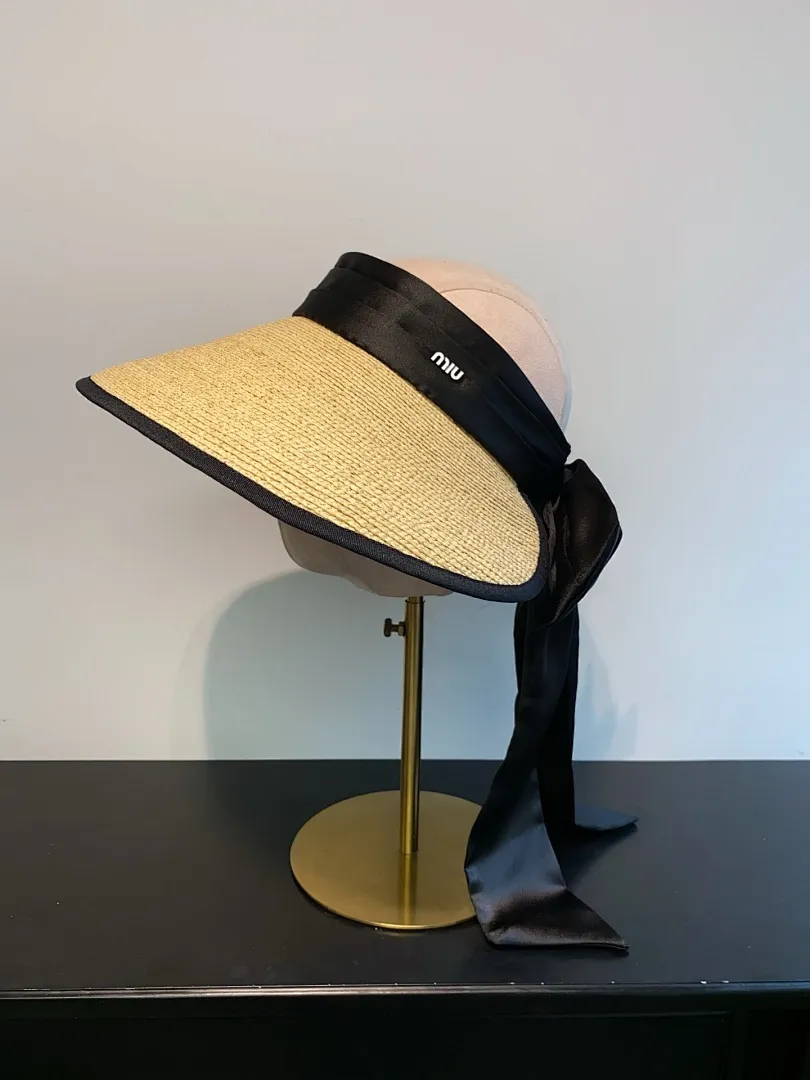 2⃣️5⃣️上新ꫛꫀꪝ ❥—— ✨miu超细拉菲草大蝴蝶结空顶帽 ⚜️ 直播客人订单百搭时尚款! 💫图片色