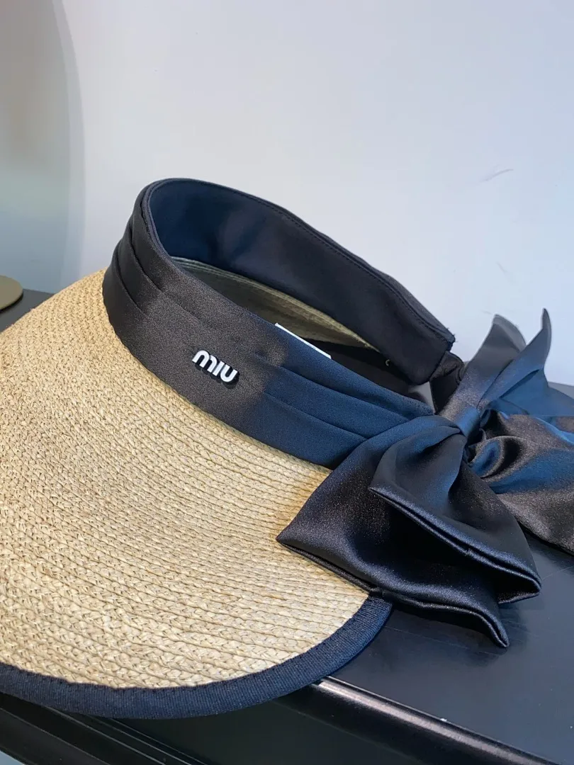 2⃣️5⃣️上新ꫛꫀꪝ ❥—— ✨miu超细拉菲草大蝴蝶结空顶帽 ⚜️ 直播客人订单百搭时尚款！ 💫图片色