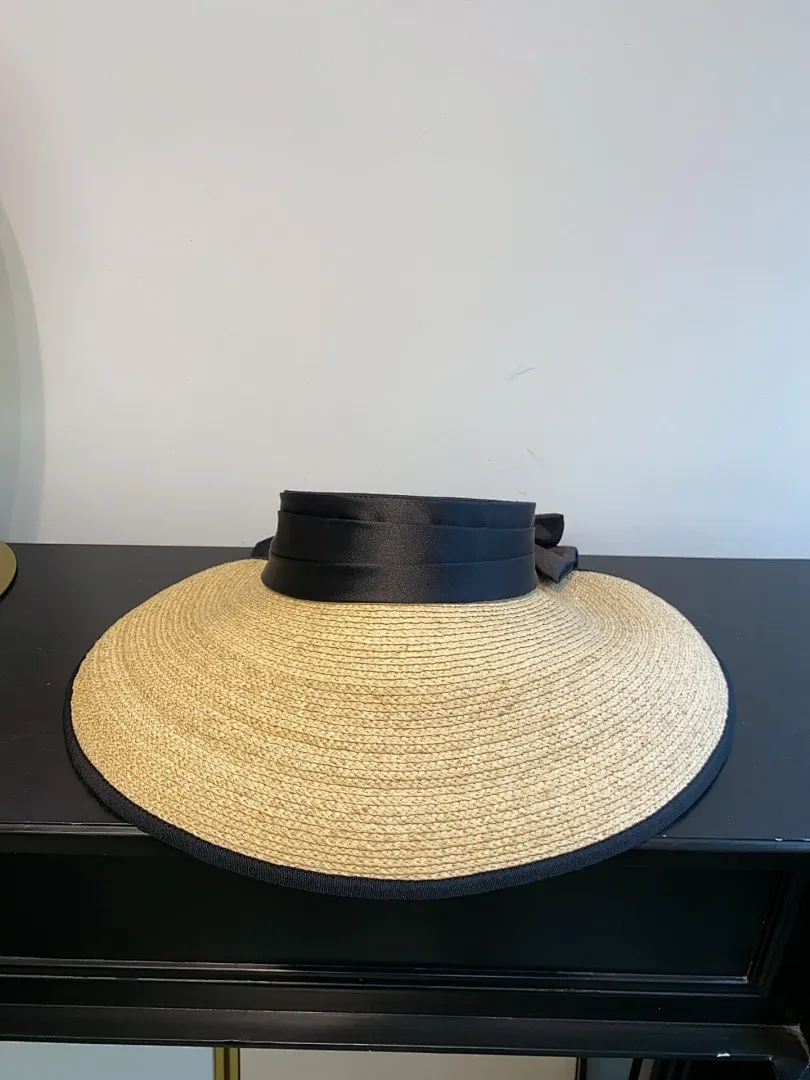 2⃣️5⃣️上新ꫛꫀꪝ ❥—— ✨miu超细拉菲草大蝴蝶结空顶帽 ⚜️ 直播客人订单百搭时尚款！ 💫图片色