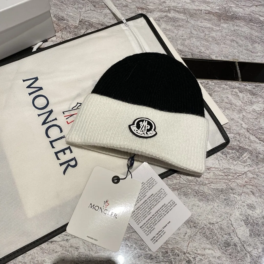 MONCLER 羊绒针织帽