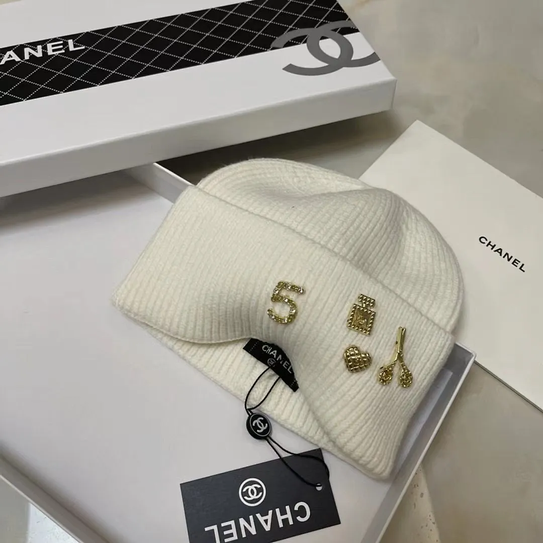 Chanel 羊绒针织帽