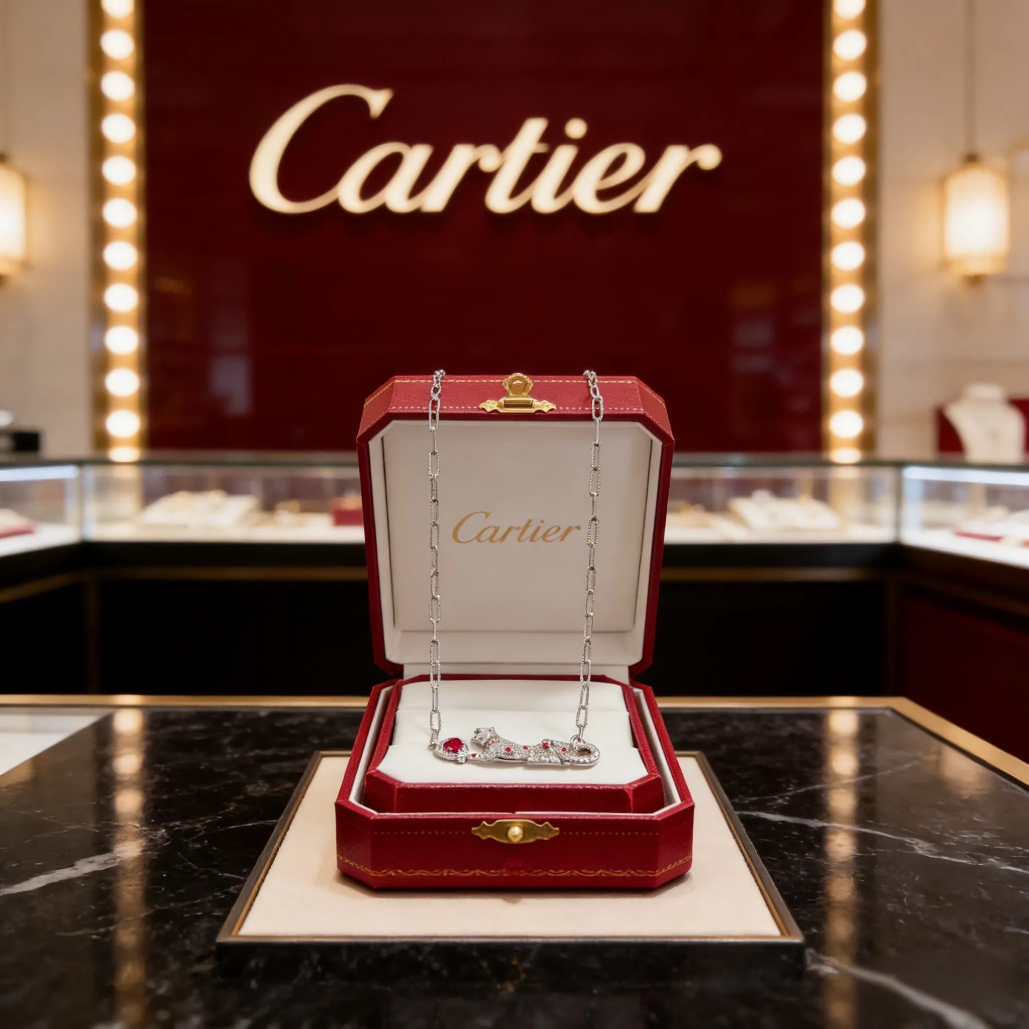 P115卡地亚镶钻猎豹项链 高端定制版本 镶嵌钻工艺 V金材质 经典而时尚风格 用凌厉线条重构爱情美学！打破常规，镶嵌钻设计反而成就高级感天花板&mdash;&mdash;无需浮华堆砌，爱本应纯粹如初 卡地亚受众多明星网红的爱戴 豹子系列手镯 绝对是永恒经典 而且男女不限 年龄不限 ！戴上它你就是焦点！