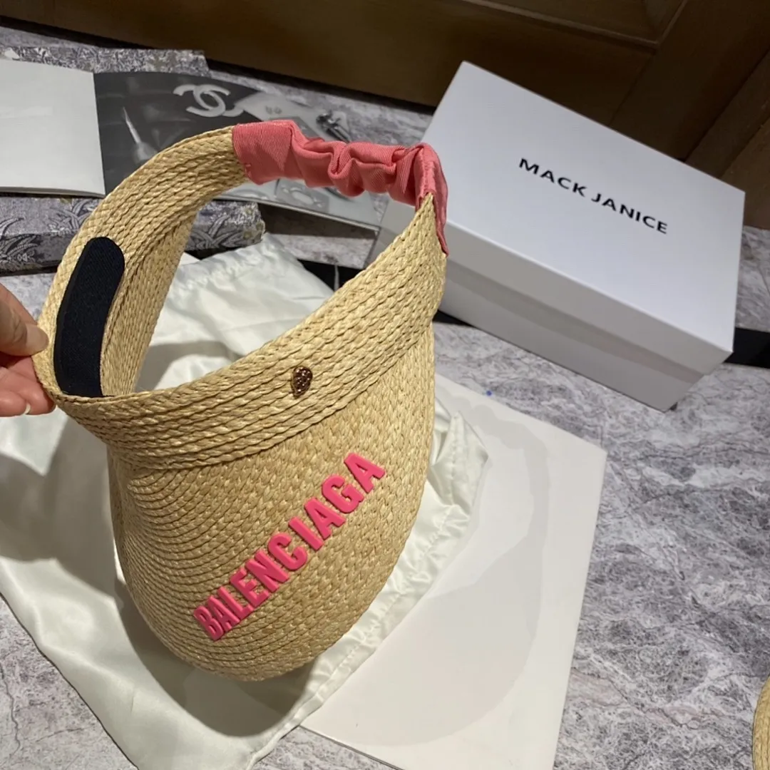 巴黎世家 褶皱发带空顶帽