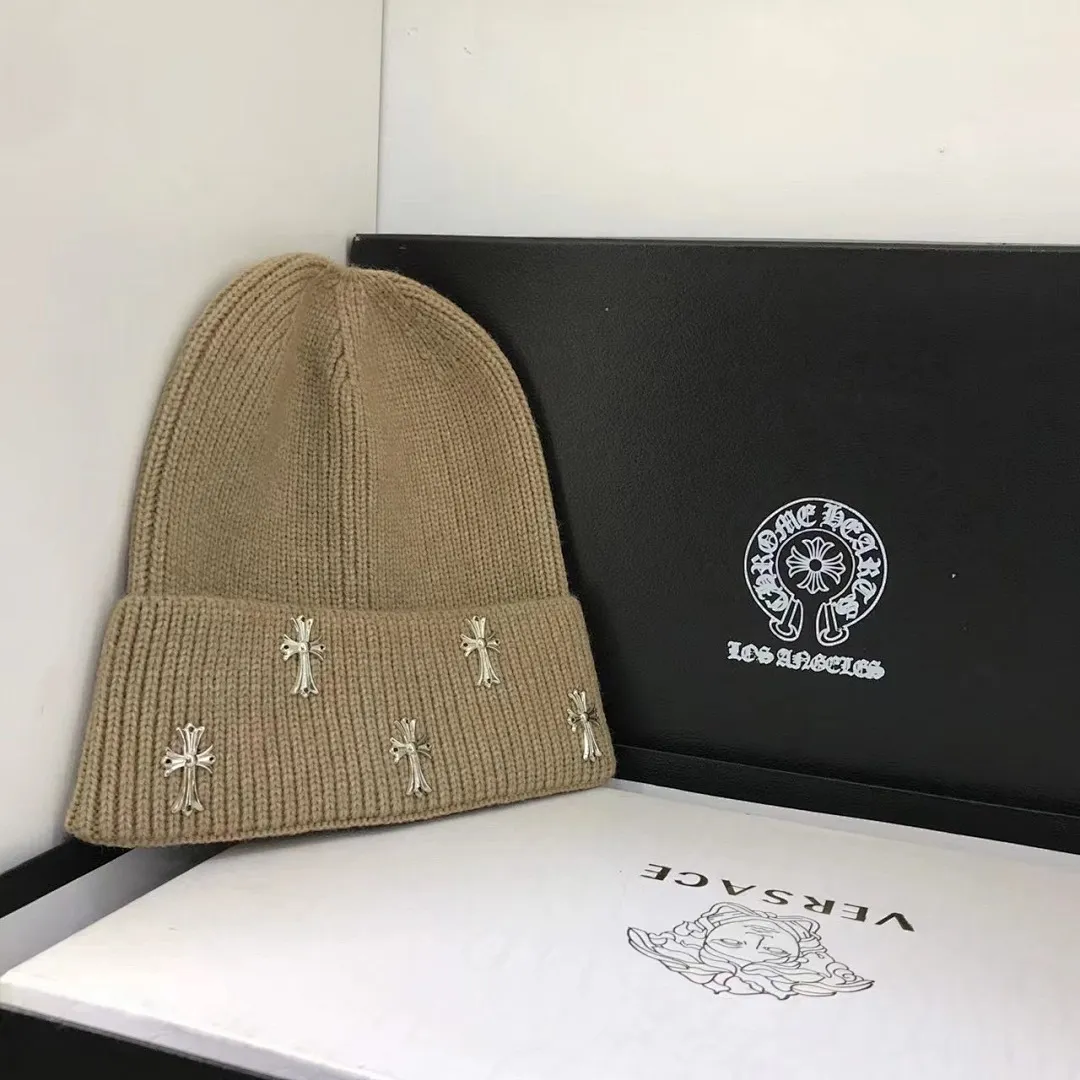 克罗心 羊绒针织帽