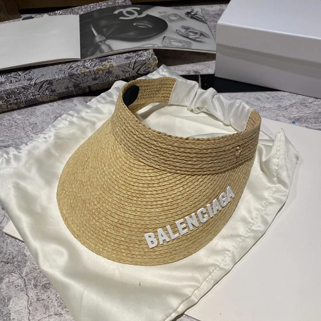 巴黎世家 褶皱发带空顶帽