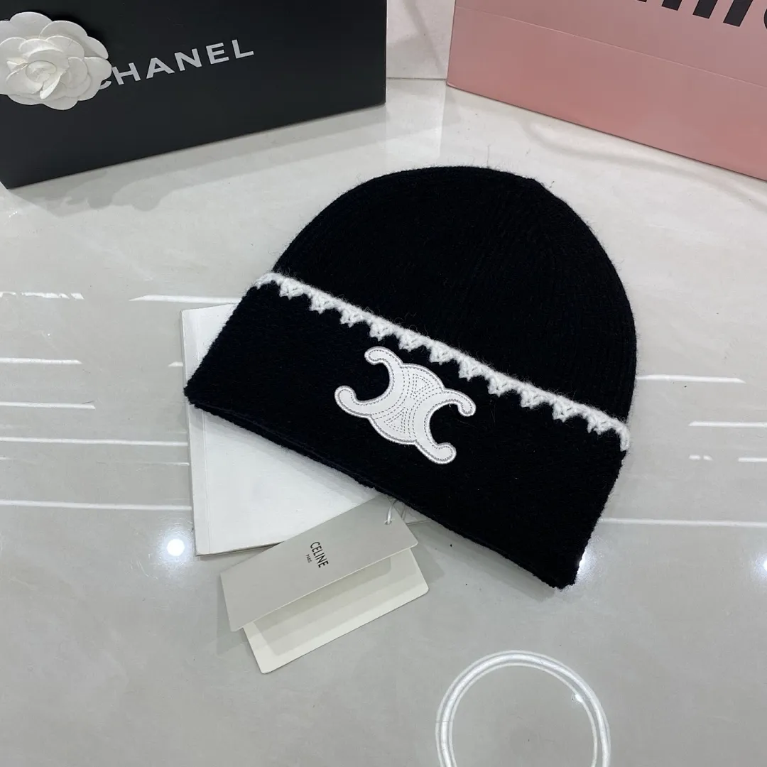 Celine 羊绒针织帽