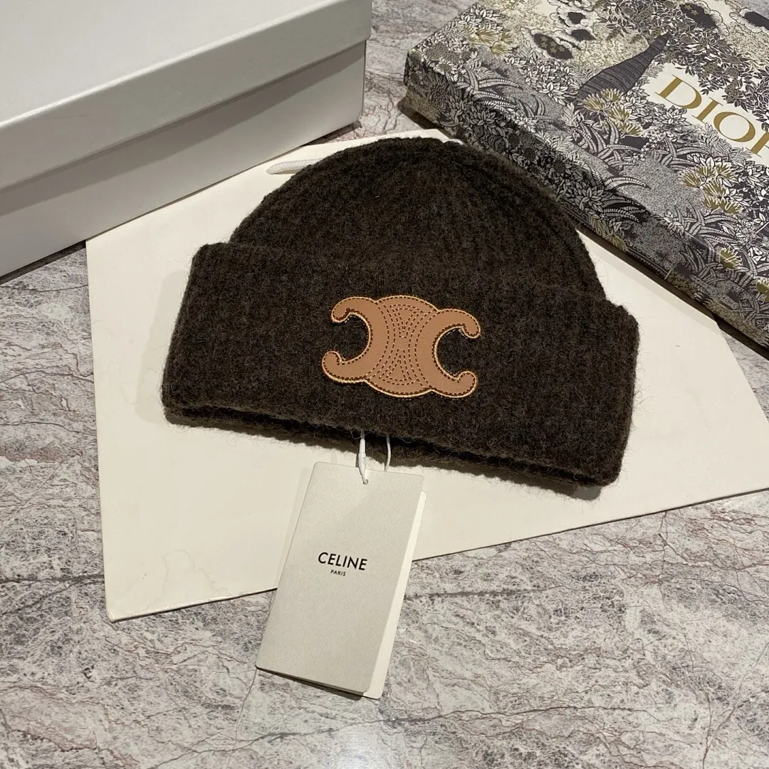 Celine 羊毛针织帽