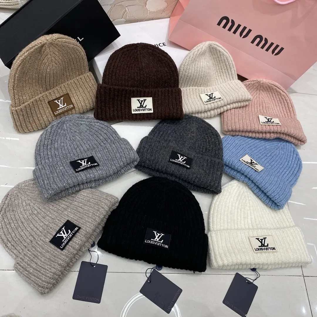 Lv 羊绒针织帽