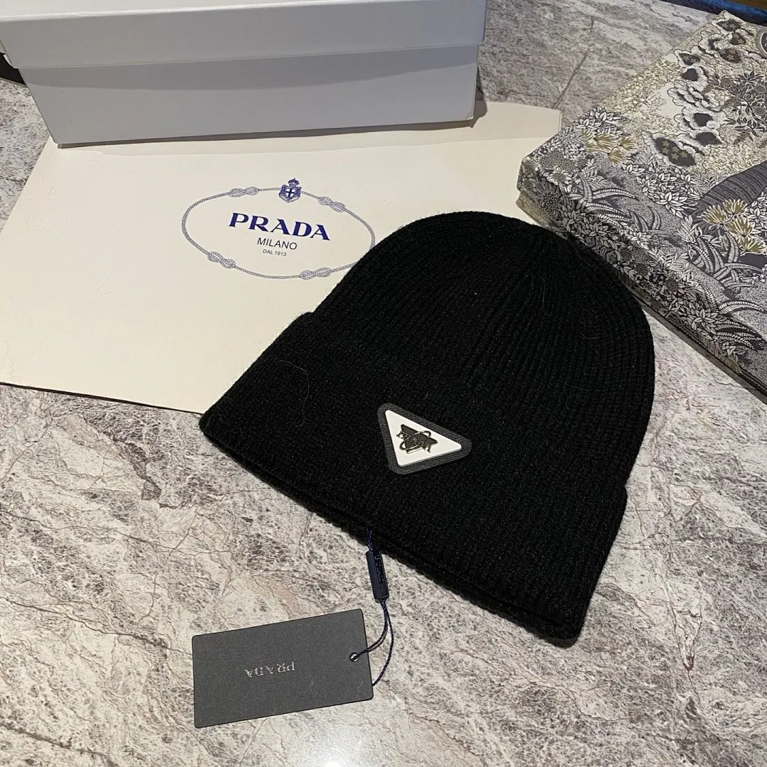 PRADA 羊绒针织帽