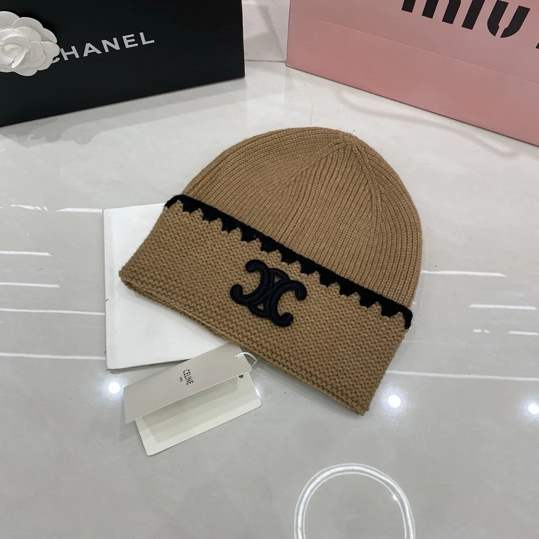 Celine 羊绒针织帽