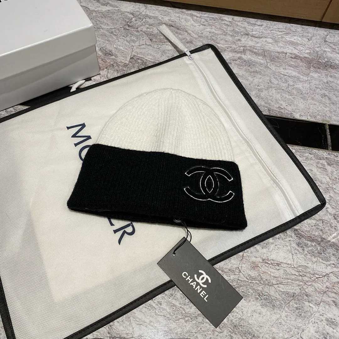 CHANEL 羊绒针织帽