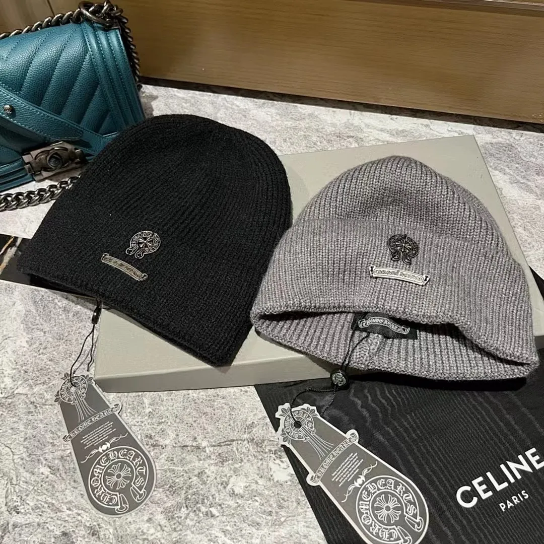 克罗心 羊绒针织帽