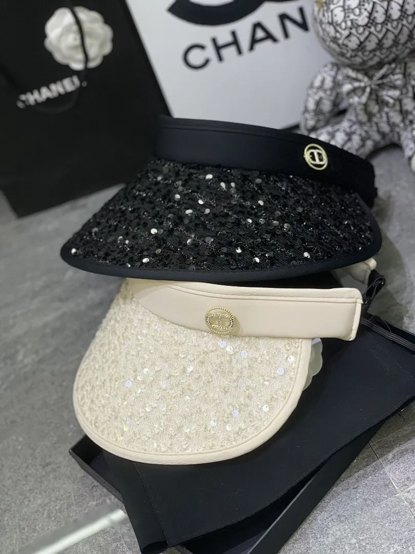 迪奥爆款亮片空顶帽