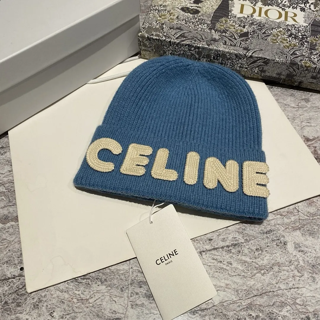 CELINE 羊绒针织帽