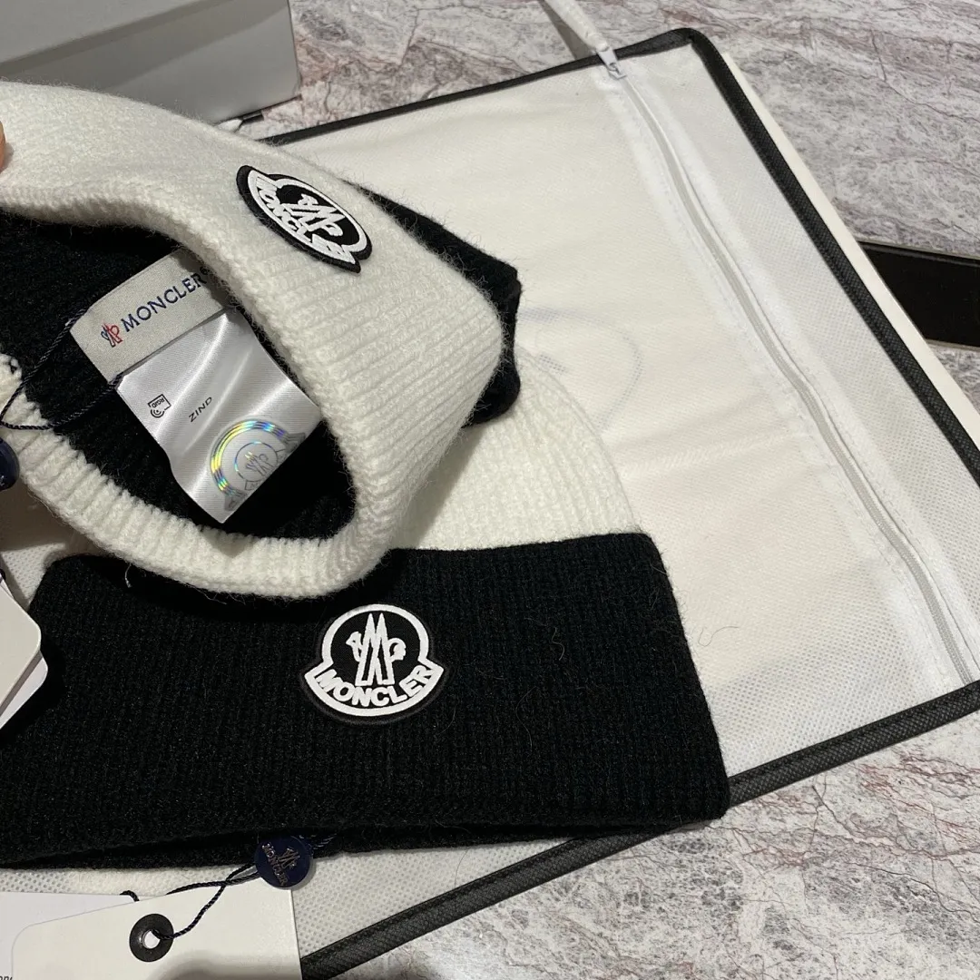 MONCLER 羊绒针织帽