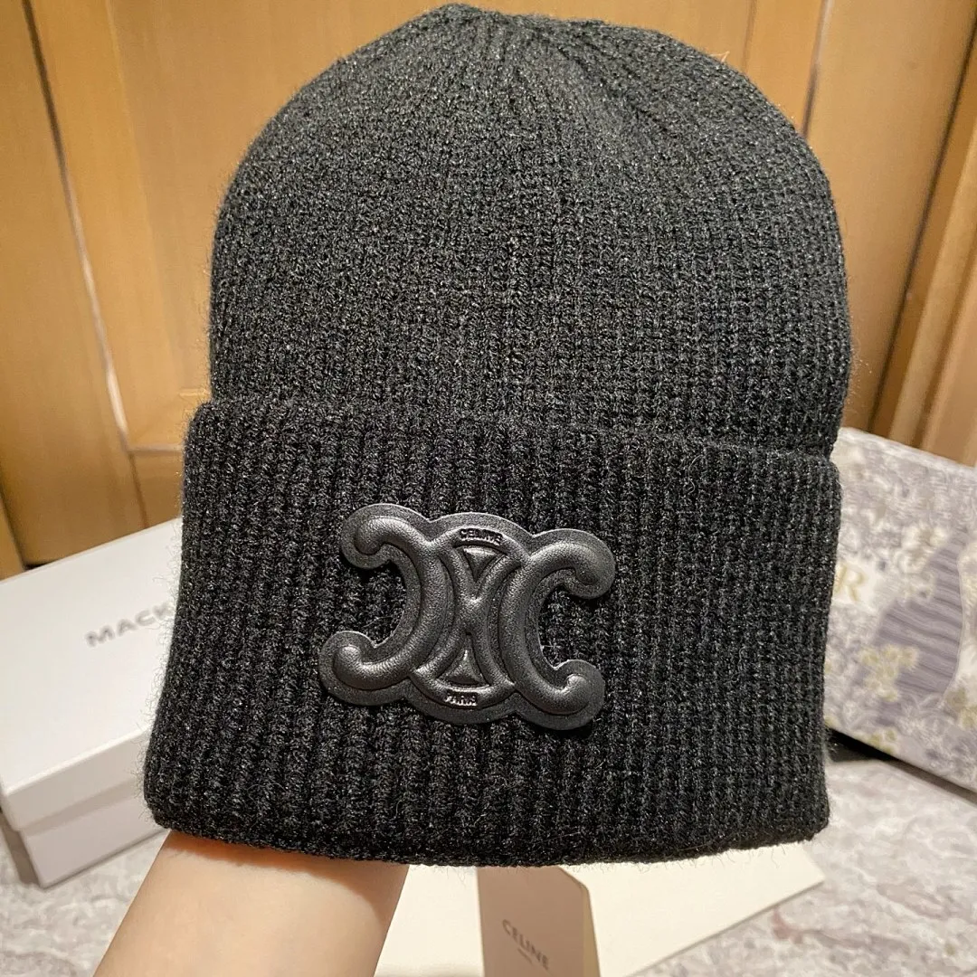 CELINE 羊绒针织帽