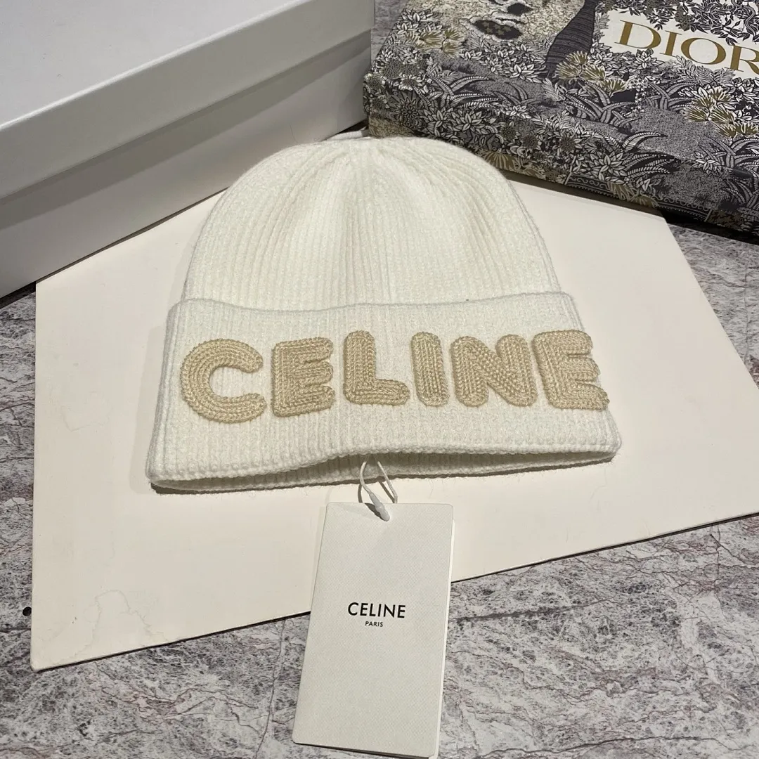CELINE 羊绒针织帽