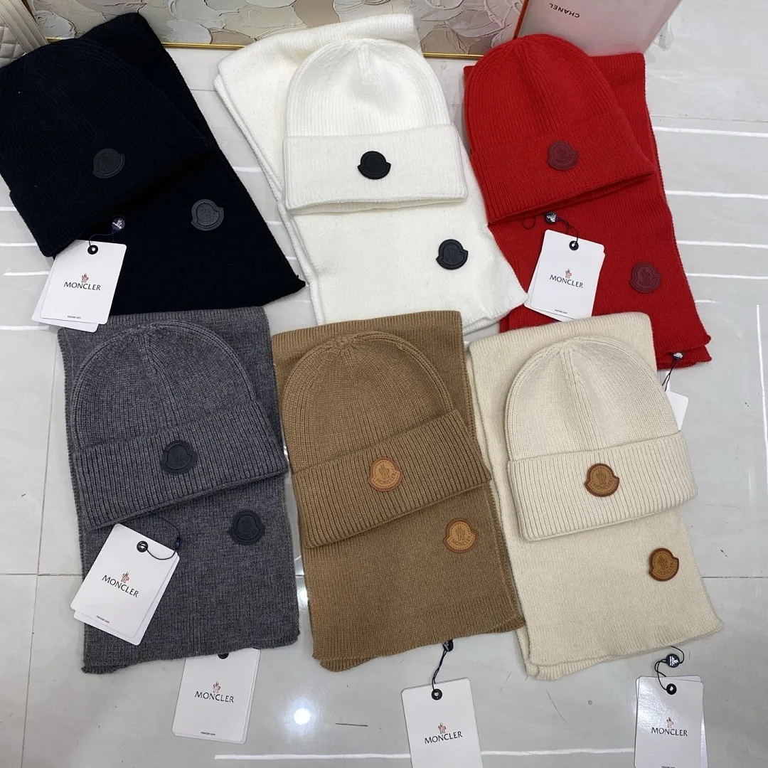 Moncler 羊绒针织帽+围巾🧣