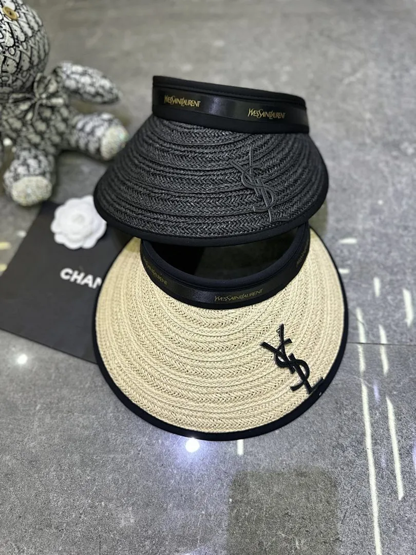 YsL 爆款空顶帽👒👒超大檐黑胶防晒设计.🔥🔥🔥