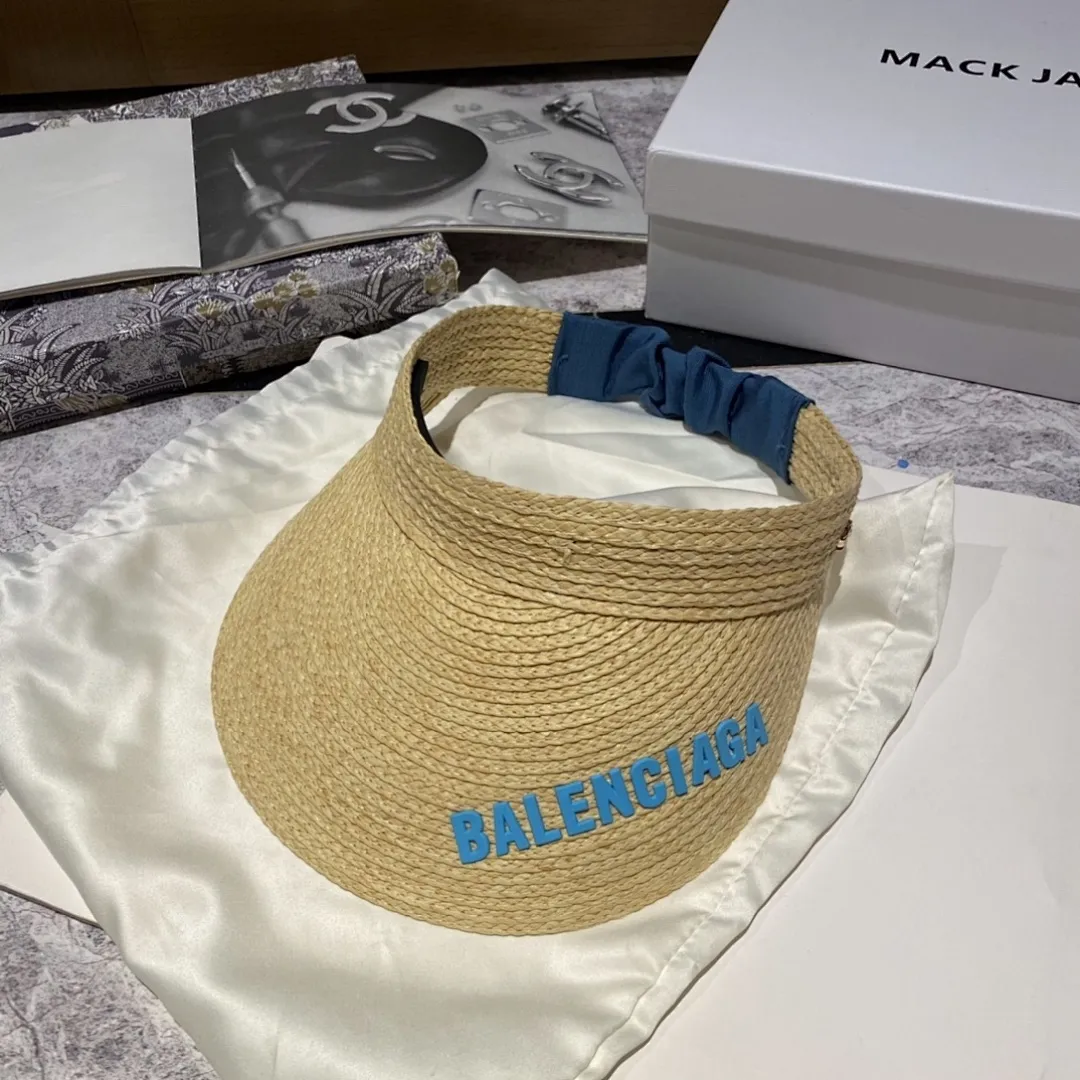 巴黎世家 褶皱发带空顶帽