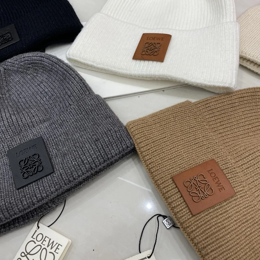 Loewe 羊绒针织帽