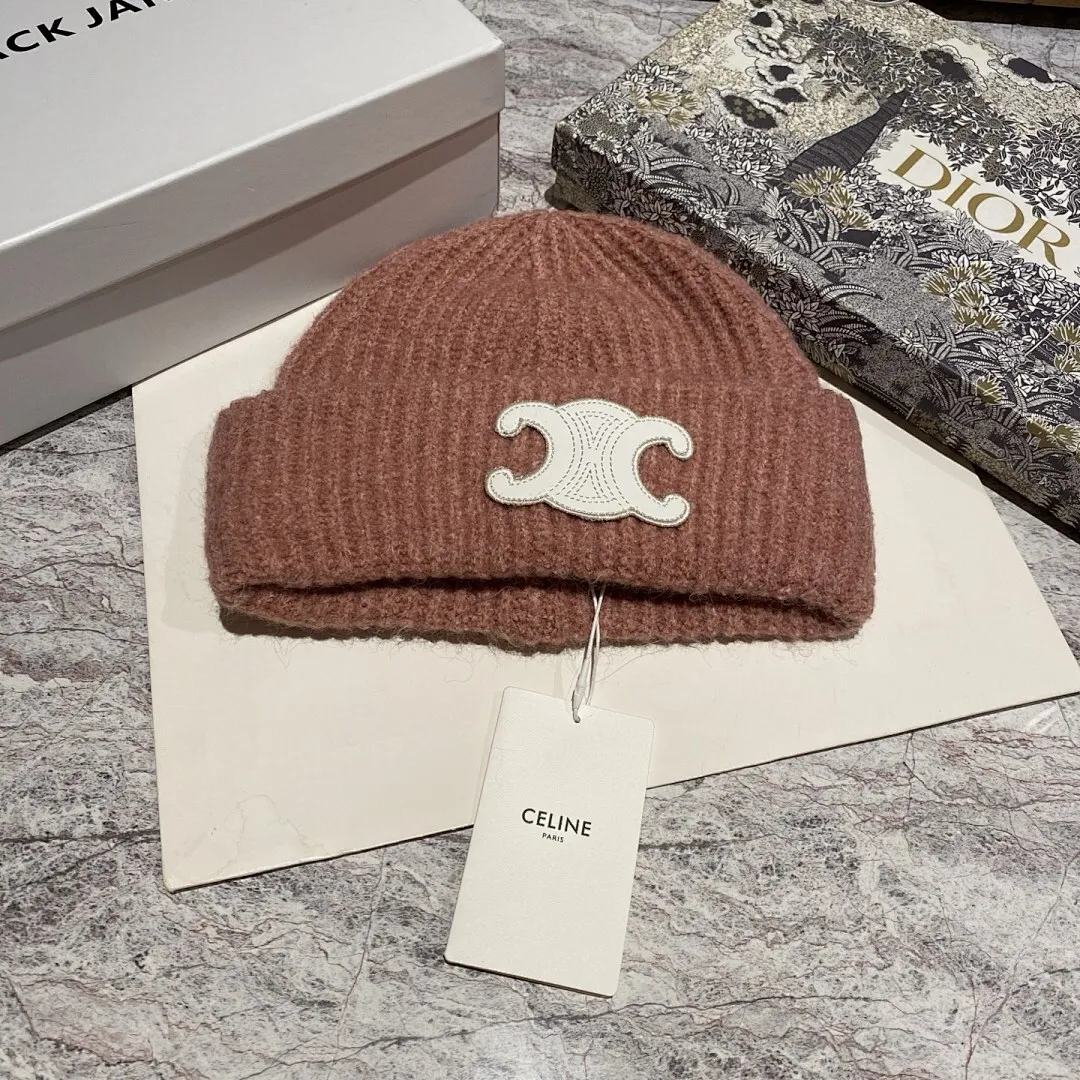 Celine 羊毛针织帽