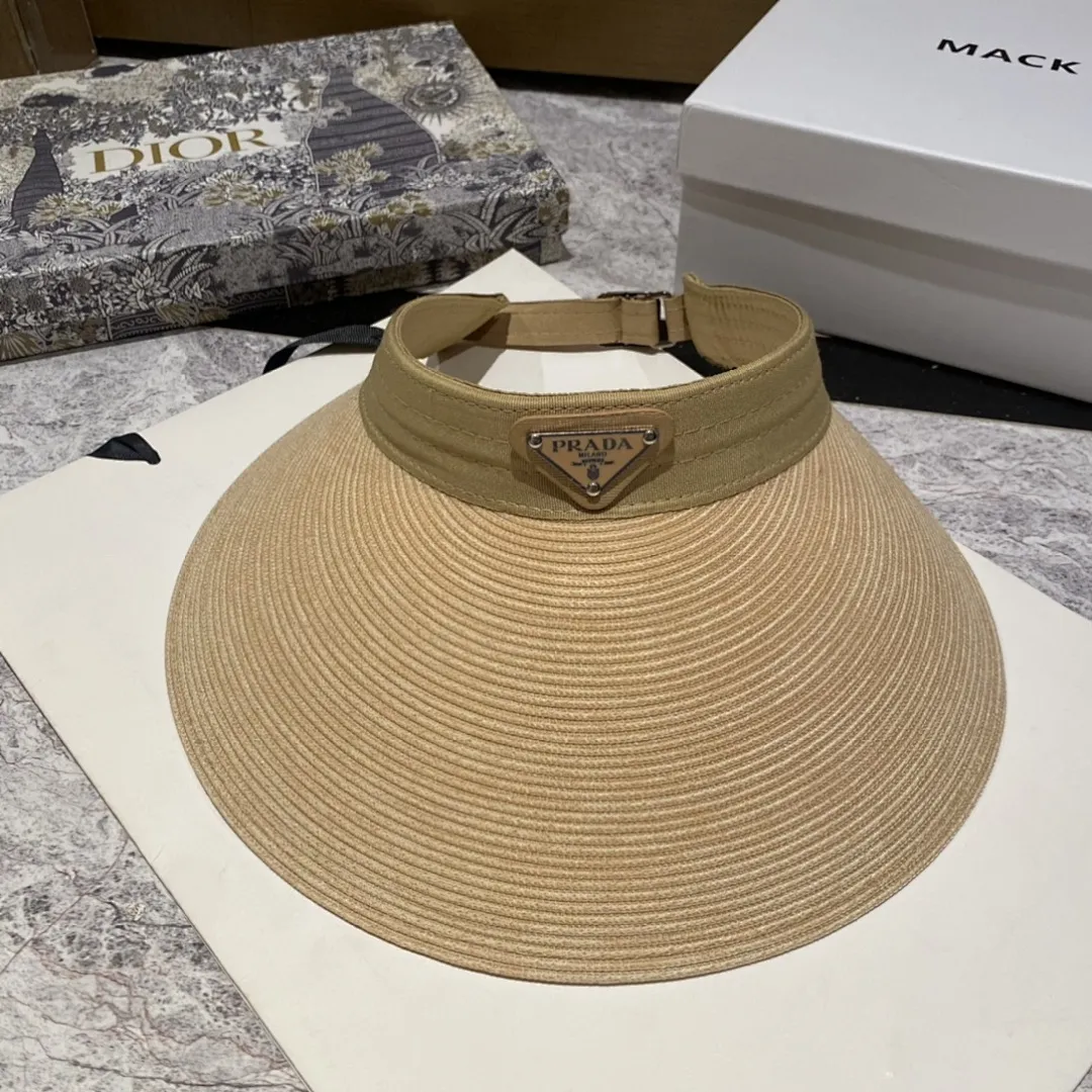普拉达新款大檐空顶帽