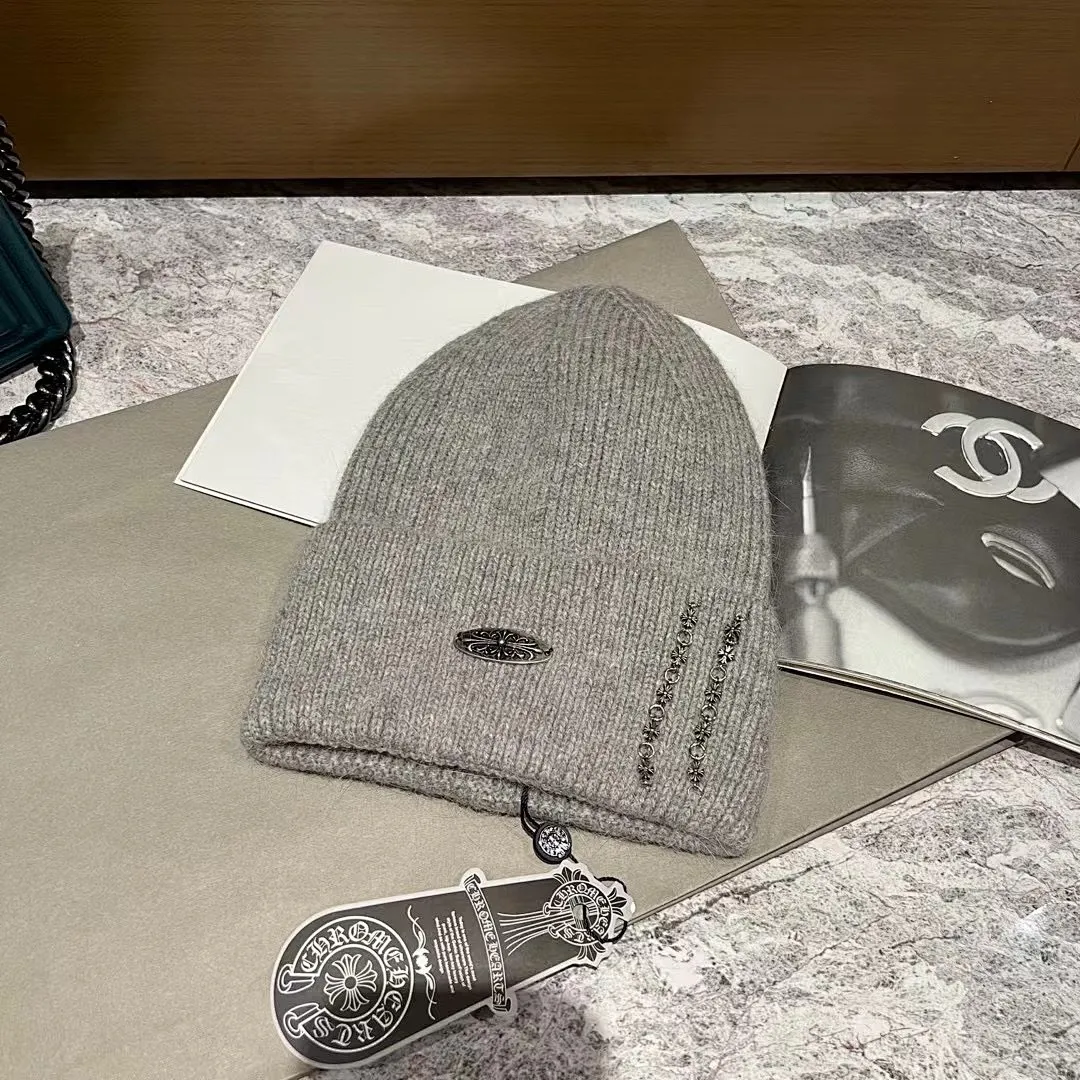 克罗心 兔毛针织帽