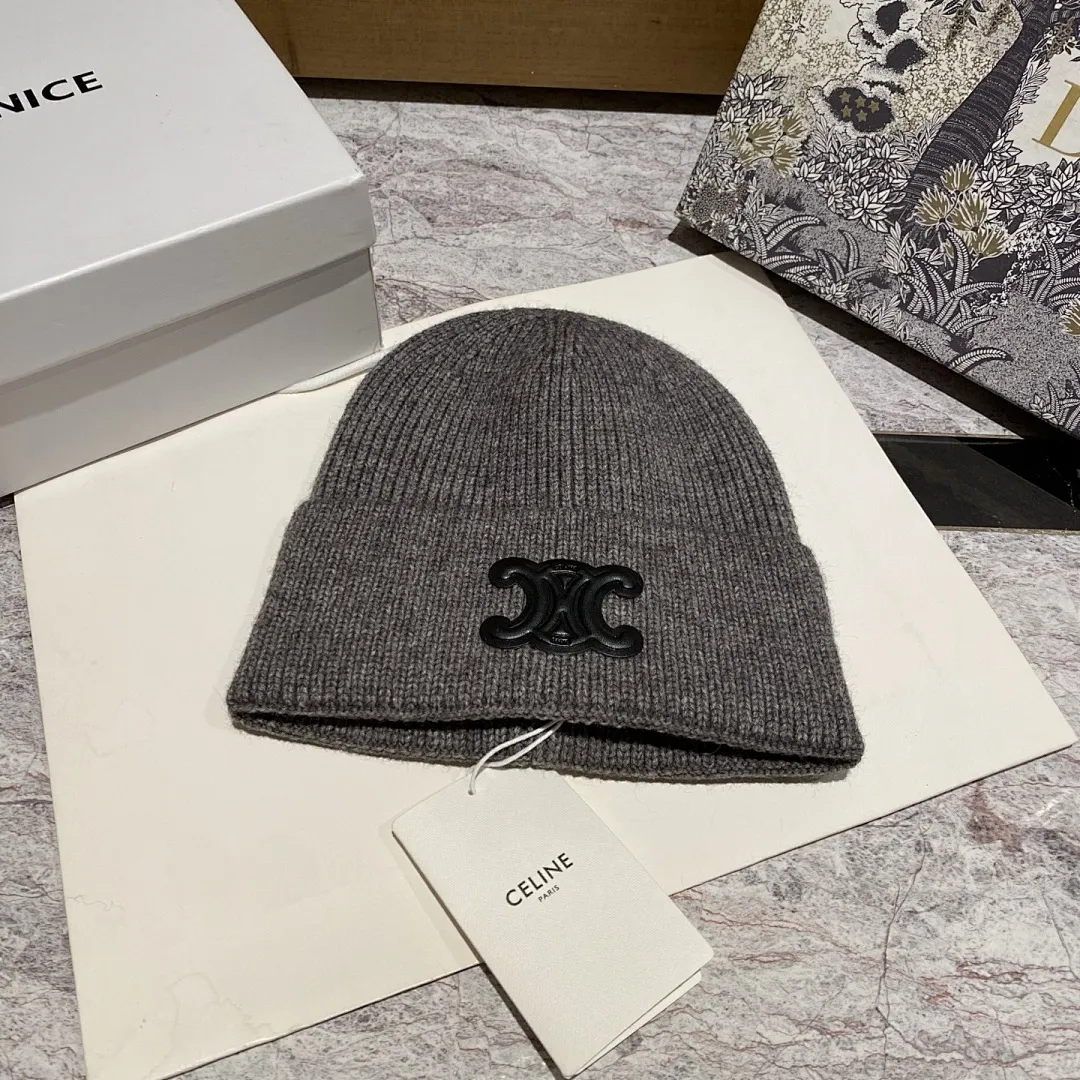 CELINE 羊绒针织帽