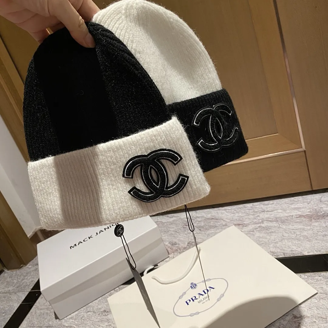 CHANEL 羊绒针织帽