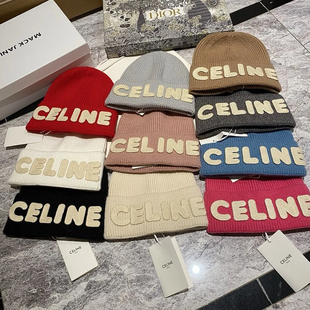 CELINE 羊绒针织帽