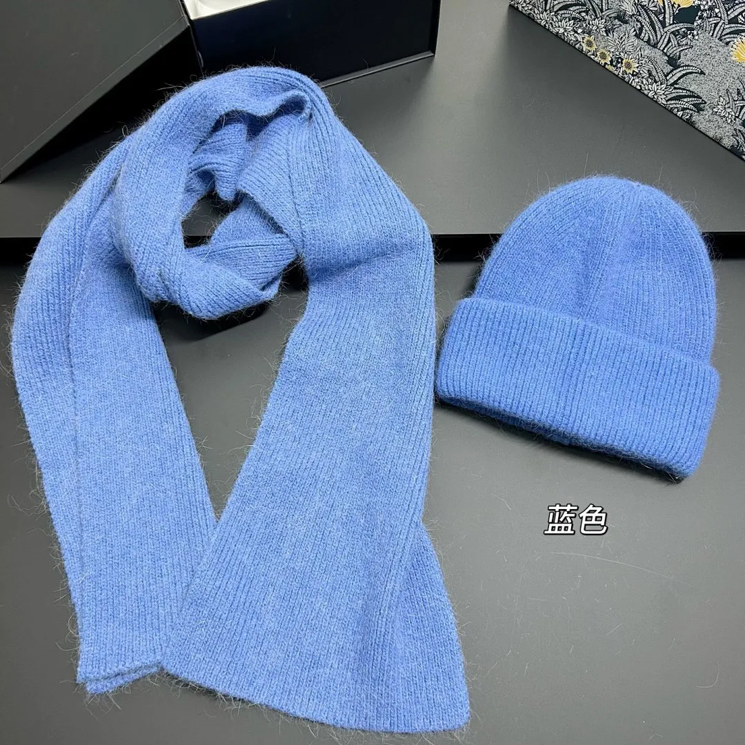 净版 爆单兔毛 毛线帽+围巾套装❤️