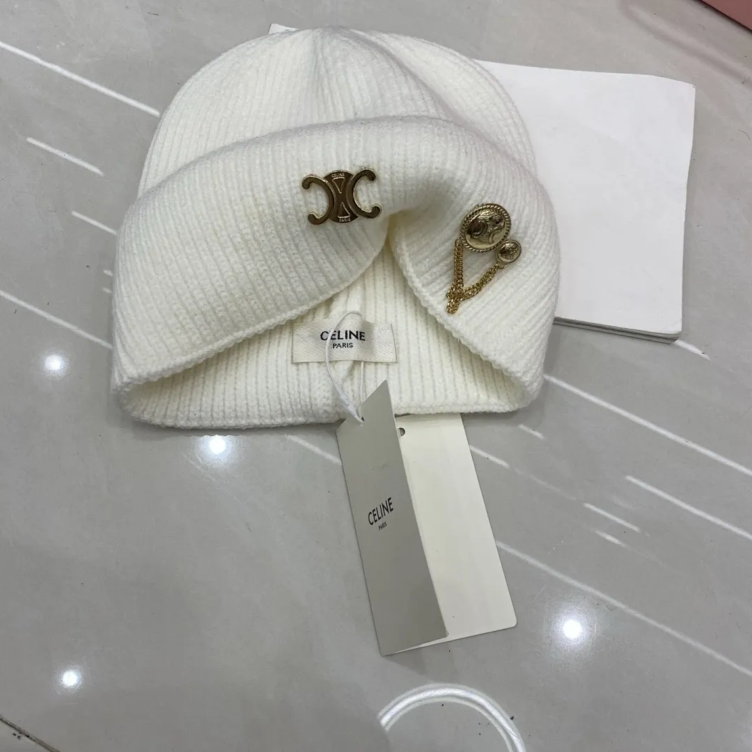 Celine 羊绒针织帽