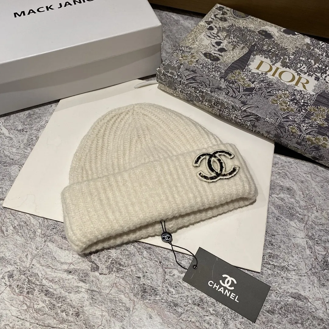 Chanel 羊毛针织帽