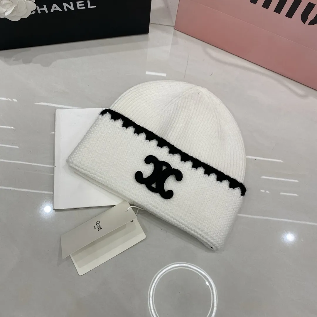 Celine 羊绒针织帽
