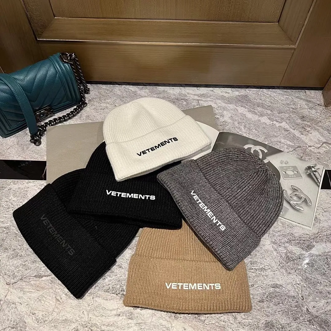 潮牌 羊绒针织帽