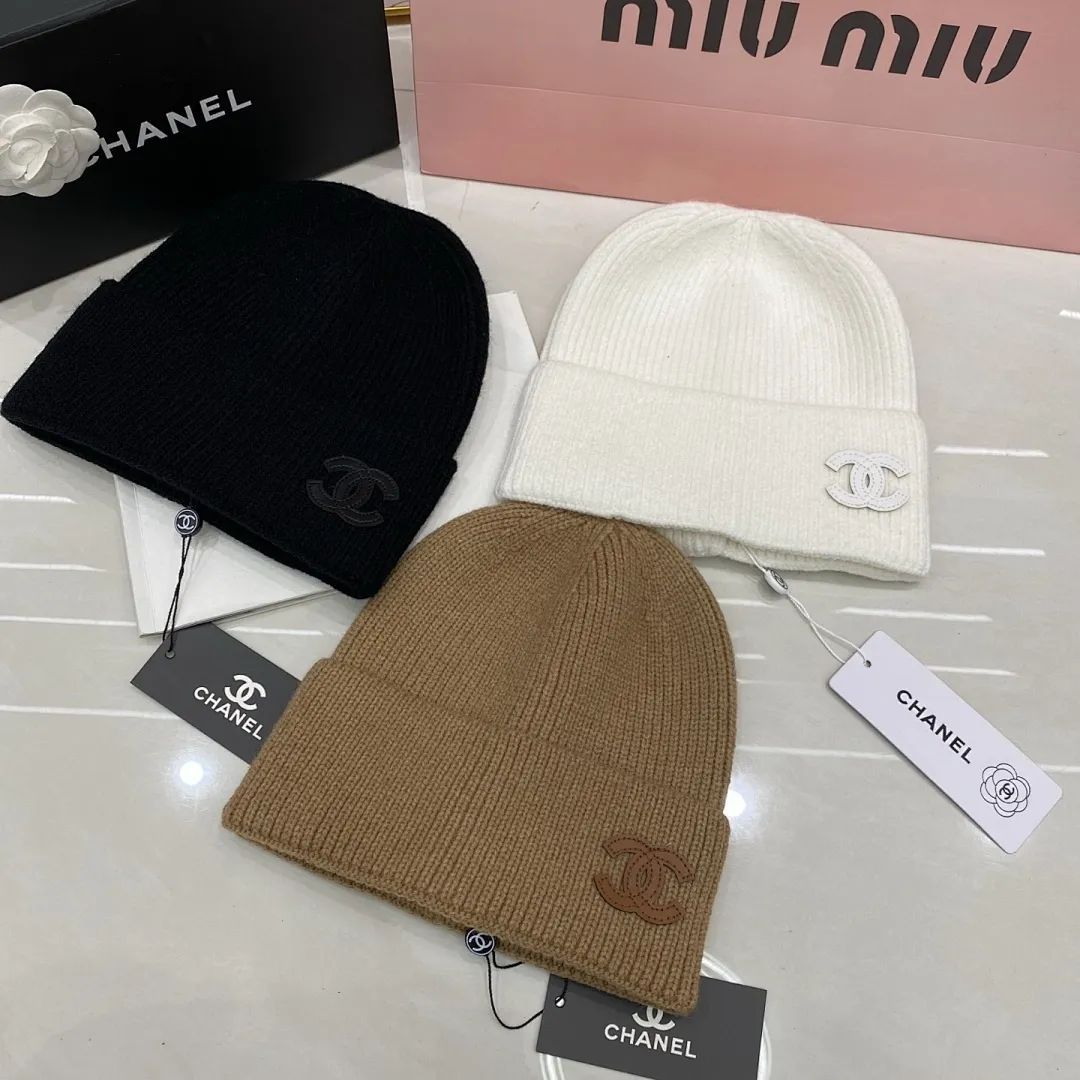 Chanel 羊绒针织帽
