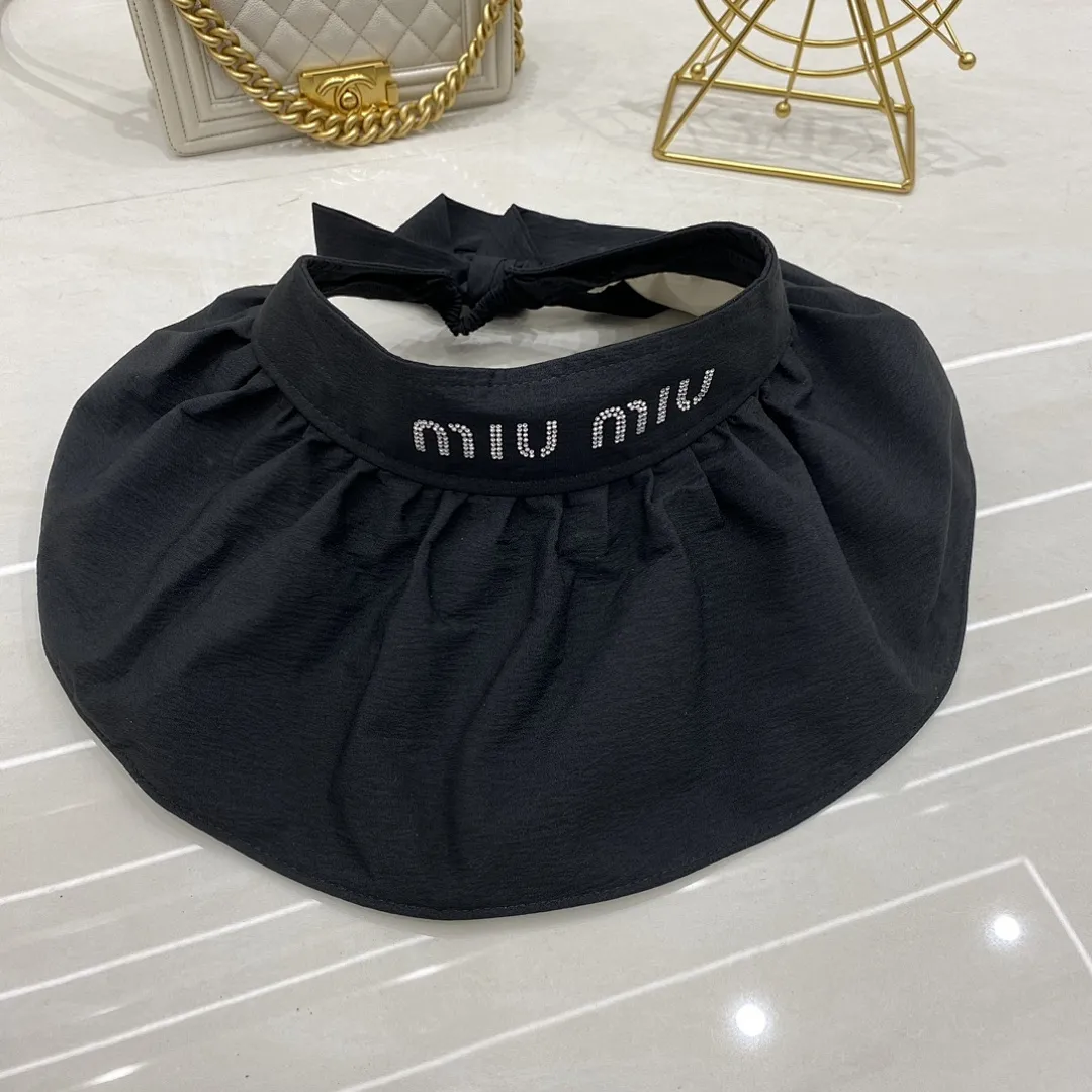 缪缪 防晒大檐空顶帽