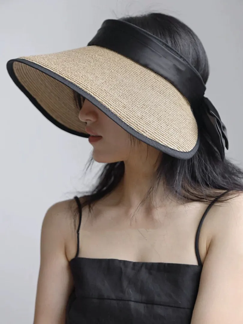 2⃣️5⃣️上新ꫛꫀꪝ ❥—— ✨miu超细拉菲草大蝴蝶结空顶帽 ⚜️ 直播客人订单百搭时尚款! 💫图片色