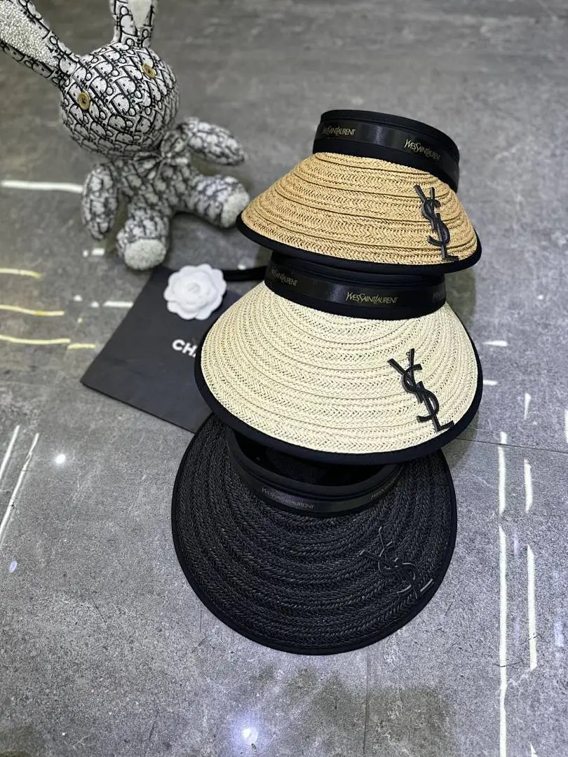 YsL 爆款空顶帽👒👒超大檐黑胶防晒设计.🔥🔥🔥