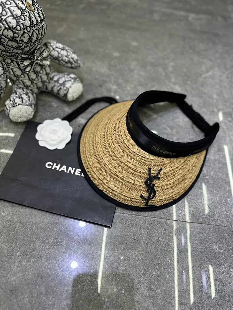 YsL 爆款空顶帽👒👒超大檐黑胶防晒设计.🔥🔥🔥